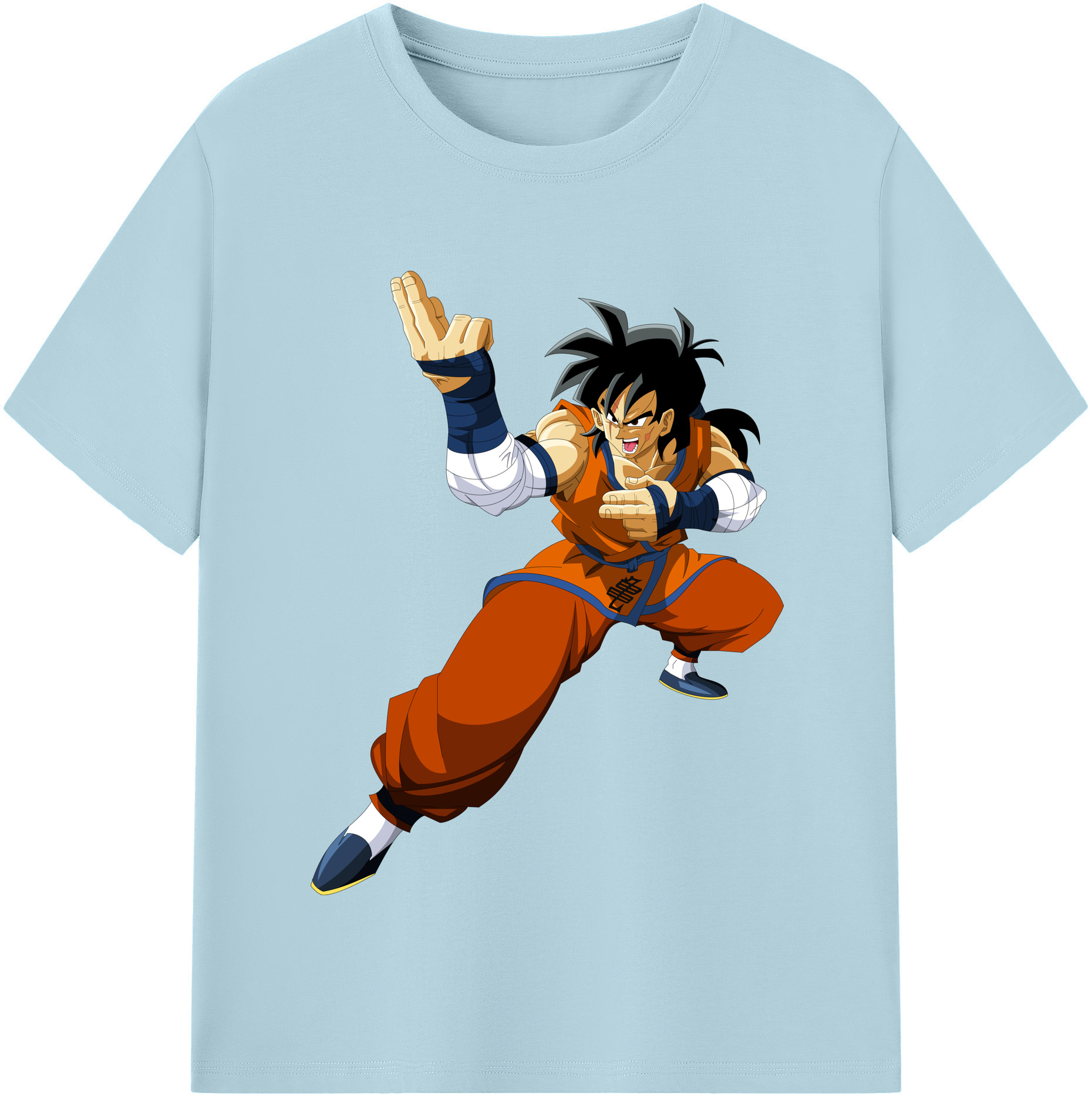 （画像用） ドラゴンボール ヤムチャ DRAGON BALL Yamcha 綿100％半袖Tシャツ（フロントプリント）